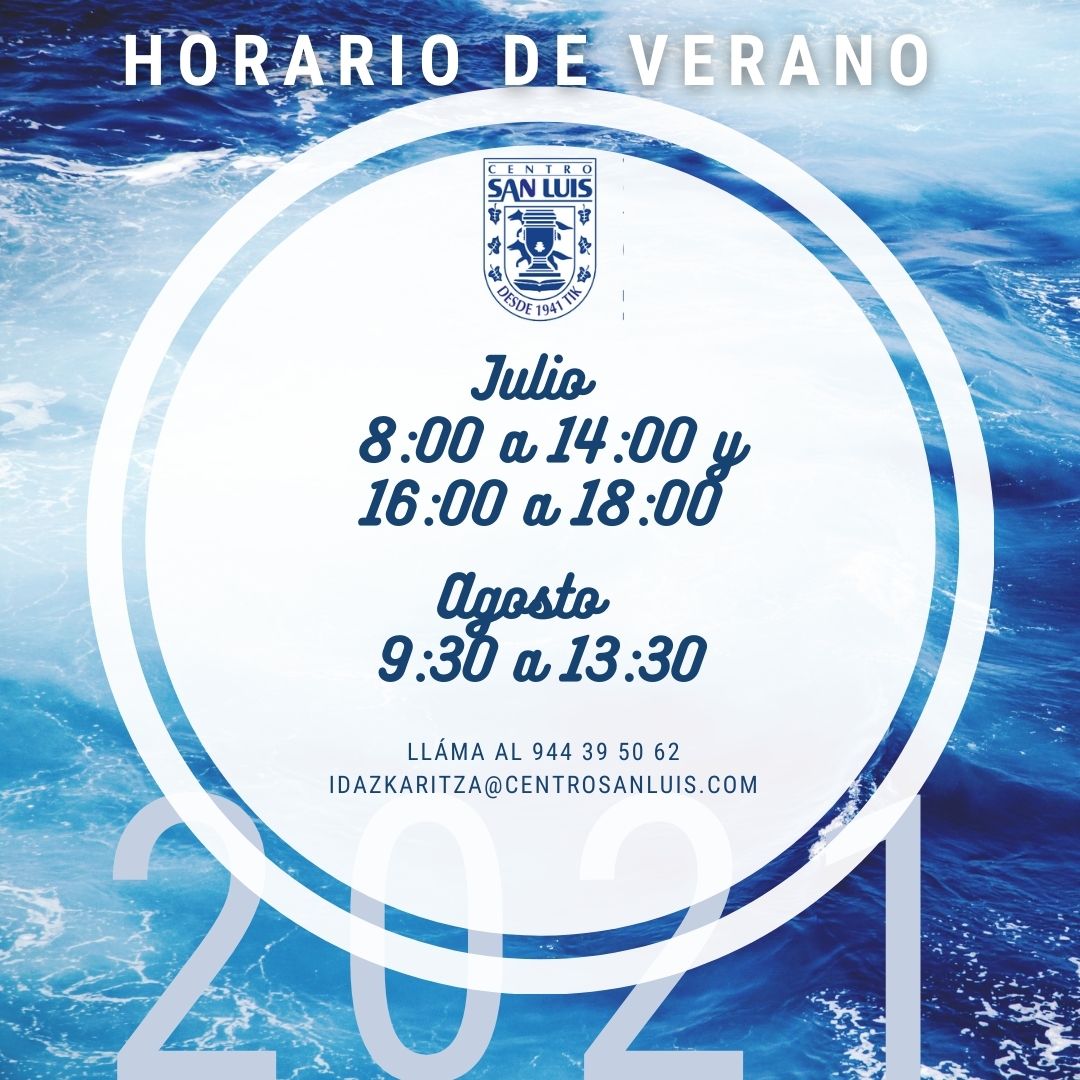 Horario de verano de Centro San Luis